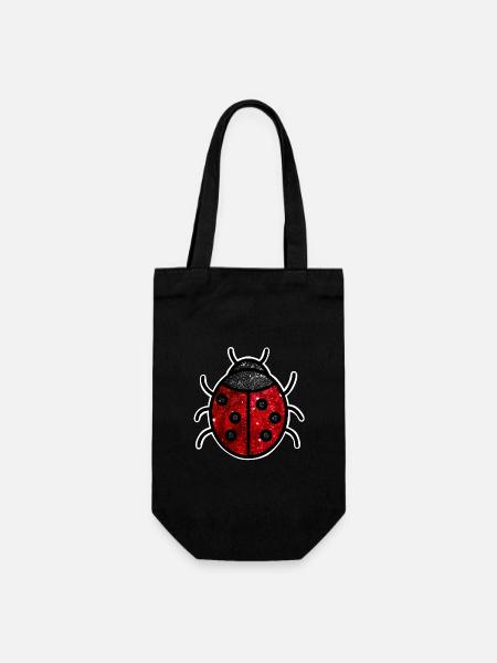 Coccinelle cosmique - Sac à bouteille - noir