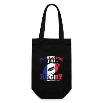 Je peux pas j'ai rugby - Sac à bouteille - noir - Devant
