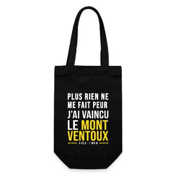 Vélo cycliste Mont Ventoux Humour sport velo - Sac à bouteille - noir - Devant