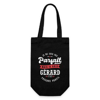 Gérard Parfait Cadeau prenom gerard - Sac à bouteille - noir - Devant