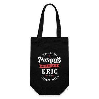 Eric Parfait Cadeau prenom eric - Sac à bouteille - noir - Devant