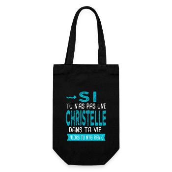 Christelle Si tu n as pas une christelle Cadeau - Sac à bouteille - noir - Devant