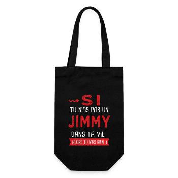 Jimmy Si tu n as pas un jimmy Cadeau humour - Sac à bouteille - noir - Devant