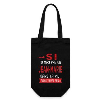 jean-marie Si tu n as pas un jean marie Cadeau - Sac à bouteille - noir - Devant