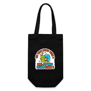 je vais plus loin humour sticker camping car - Sac à bouteille - noir - Devant