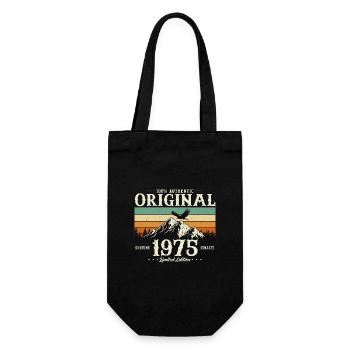 Vintage 1975 né anniversaire Vintage cadeau - Sac à bouteille - noir - Devant