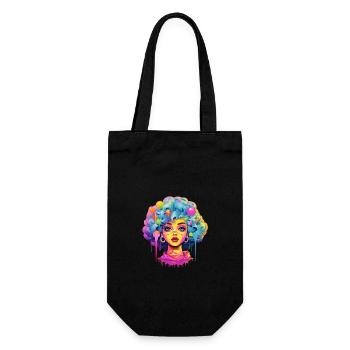 Sweet Candy Girl - Geschenkbeutel für Flaschen - Schwarz - Vorne