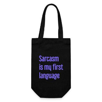 Sarcasm Pro - Gift Bag for Bottles - black - Front