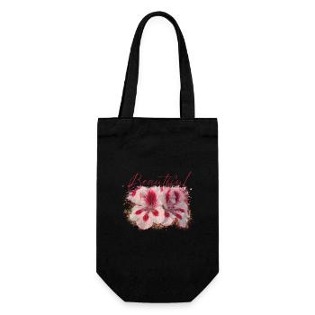 Beautiful Aura Flowers - Gift Bag for Bottles - black - Front
