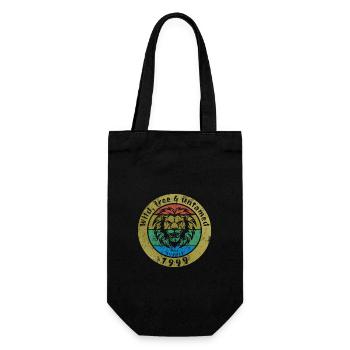 Wild, free & untamed since 08/1999 - Gift Bag for Bottles - black - Front