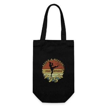 70. Geburtstag Alive and kickin since 10/1954 - Gift Bag for Bottles - black - Front
