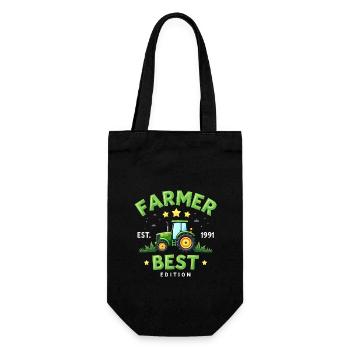 Funny Farmers - Farmer Power T-Shirt - Gift Bag for Bottles - black - Front