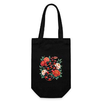 Happy Lunar New Year 2025 Year of The Snake - Gift Bag for Bottles - black - Front