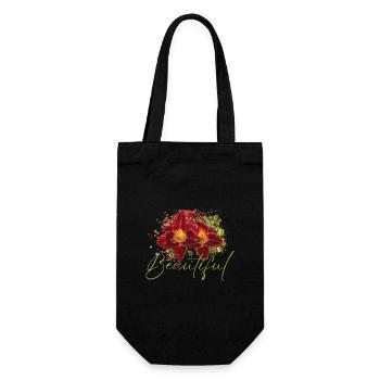 Fleurs Beautiful Euphrosyne - Sac à bouteille - noir - Devant