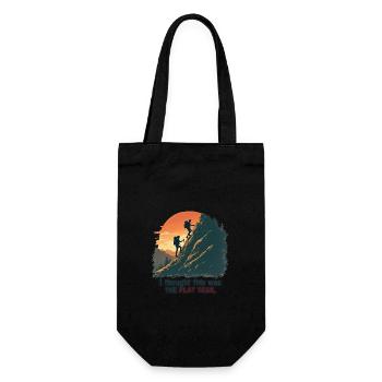 I thought this was the FLAT TRAIL - Hiking Mountains - Gift Bag for Bottles - black - Front