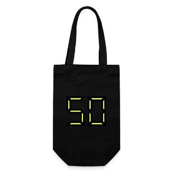 50. 50 ANS. 50e ANNIVERSAIRE. ANNIVERSAIRE 50 ANS. - Sac à bouteille - noir - Devant
