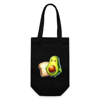 Avocado Toast - Gift Bag for Bottles - black - Front