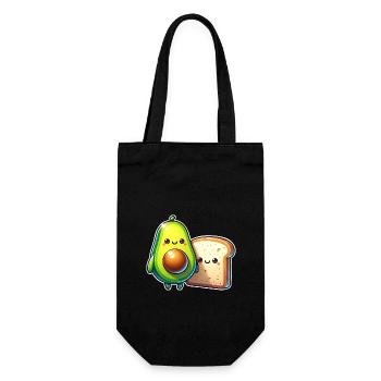 Avocado Toast - Gift Bag for Bottles - black - Front