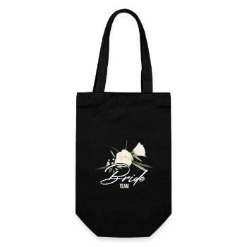 Team Bride - Gift Bag for Bottles - black - Front