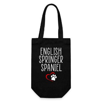 Englisches Springer-Zitat - Geschenkbeutel für Flaschen - Schwarz - Vorne