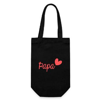 PAPA. FÊTE DES PÈRES. BONNE FÊTE PAPA. BONNE FÊTE - Sac à bouteille - noir - Devant