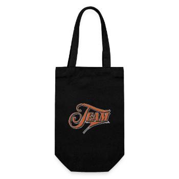 Team - Gift Bag for Bottles - black - Front