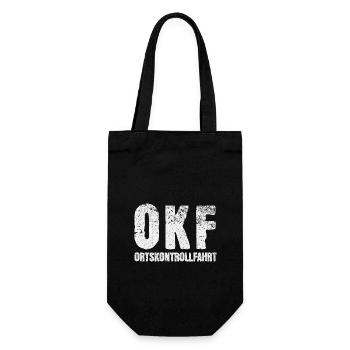 Ortskontrollfahrt OKF - Geschenkbeutel für Flaschen - Schwarz - Vorne