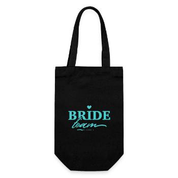 Team Bride - Gift Bag for Bottles - black - Front