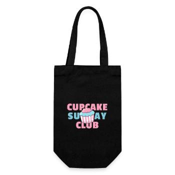 Cupcake Sunday Club - Muffins aux friandises sucrées - Sac à bouteille - noir - Devant