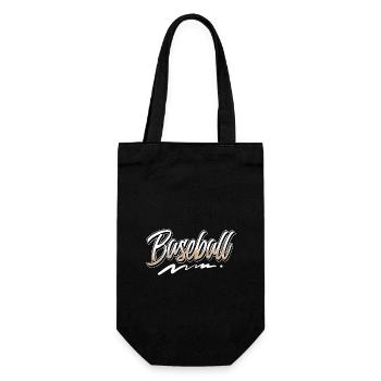 Baseball - Geschenkbeutel für Flaschen - Schwarz - Vorne