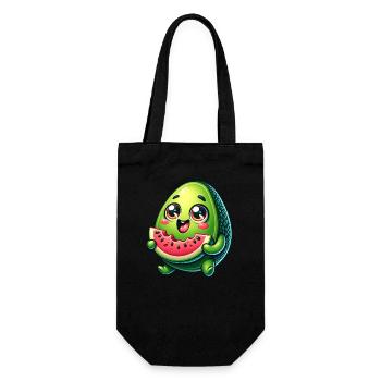 Bande dessinée sucrée à l’avocat et à la pastèque - Sac à bouteille - noir - Devant
