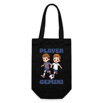 Football Zodiaque Gémeaux Joueur Gemini Ballon - Sac à bouteille - noir - Devant