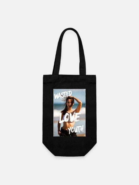 W*st*d Love Youth Strandlook - Geschenkbeutel für Flaschen - Schwarz