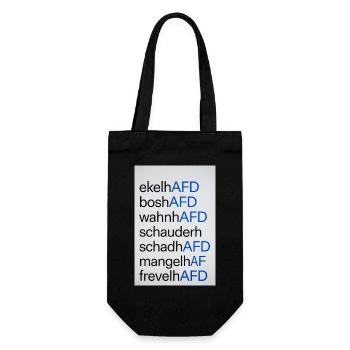 Anti AFD Design - Geschenkbeutel für Flaschen - Schwarz - Vorne