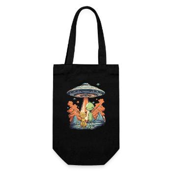 Chat Ovni Meme Drôle Surpris Effrayé Chat Selfie - Sac à bouteille - noir - Devant