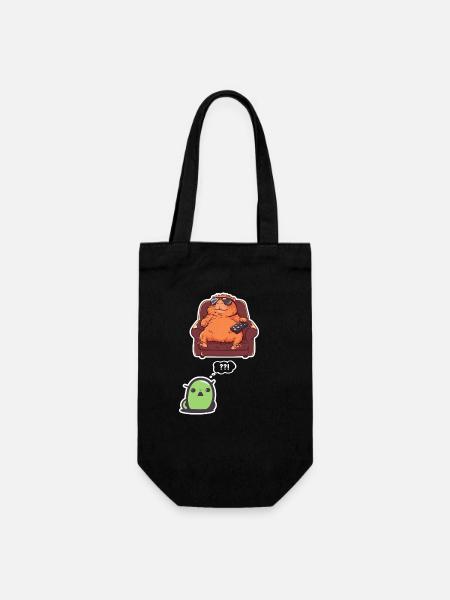 Drôle Graphique Tee Capybara Selfie Avec Ovni Bizarre - Sac à bouteille - noir