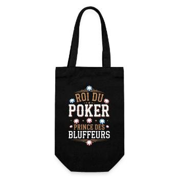 Roi du poker, prince des bluffeurs - Sac à bouteille - noir - Devant