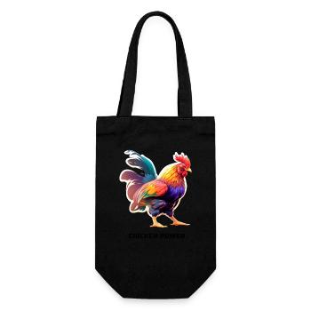 CHICKEN POWER - Geschenkbeutel für Flaschen - Schwarz - Vorne