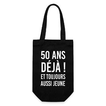 50 ans déjà et toujours aussi jeune - Sac à bouteille - noir - Devant