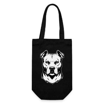 Conception Pitbull noir et blanc - Sac à bouteille - noir - Devant