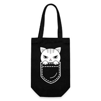 Cat Cats - Gift Bag for Bottles - black - Front