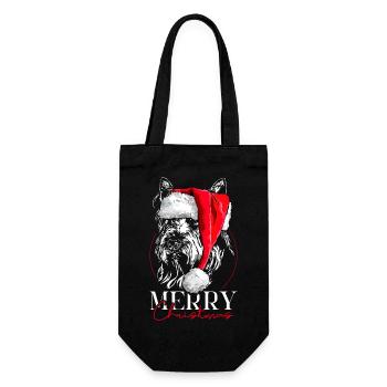 Père Noël BERGER PICARD Joyeux Noël Chiens Wilsigns - Sac à bouteille - noir - Devant