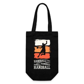 Handball Handball Player Handball Player Vintage Retro - Gift Bag for Bottles - black - Front