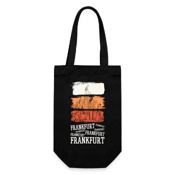Francfort Allemagne City Skyline Vintage Retro - Sac à bouteille - noir - Devant