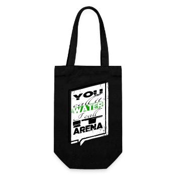 Natation drôle Citation de vélo génial - Sac à bouteille - noir - Devant