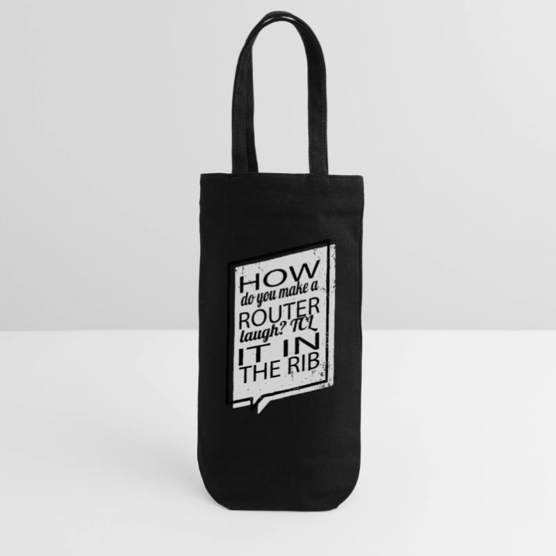 quote fun computer humour fullstack developer Gift Bag for Bottles