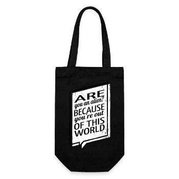 animal birthday present present sci-fi - Gift Bag for Bottles - black - Front