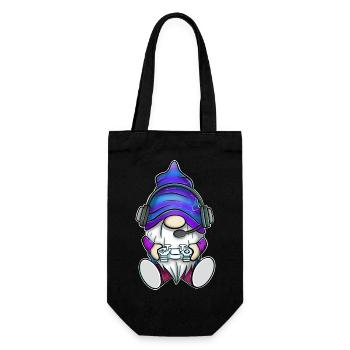 Gnome de jeu - Sac à bouteille - noir - Devant