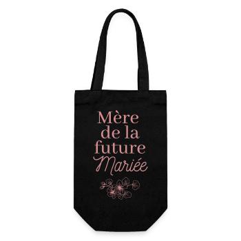 Mère de la future Mariée. EVJF Team future mariée  - Sac à bouteille - noir - Devant
