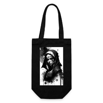 Religieuse guerrière - Sac à bouteille - noir - Devant